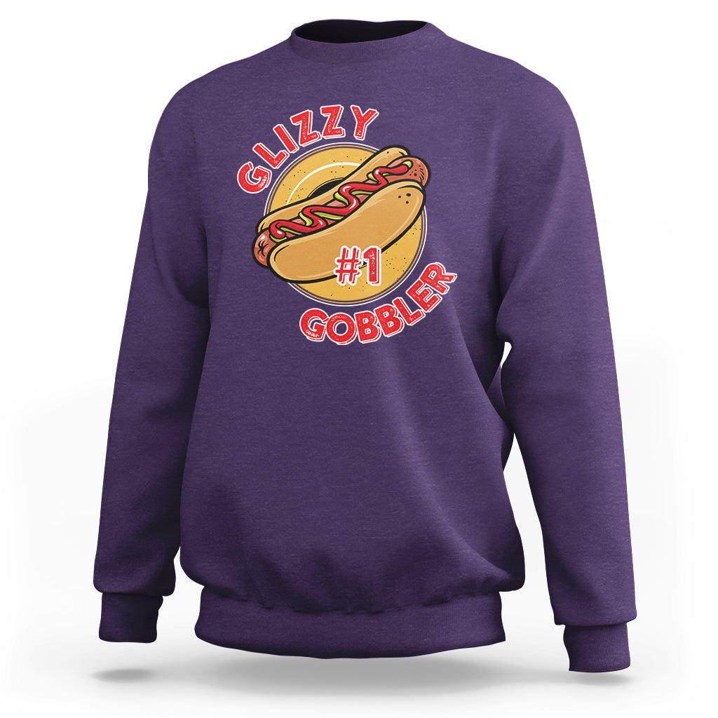 Hot Dog Lover Sweatshirt Glizzy #1 Gobbler - Wonder Print Shop