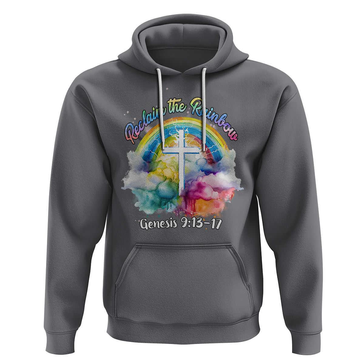 God's Promise Hoodie Reclaim The Rainbow Genesis 9:13-17 - Wonder Print Shop