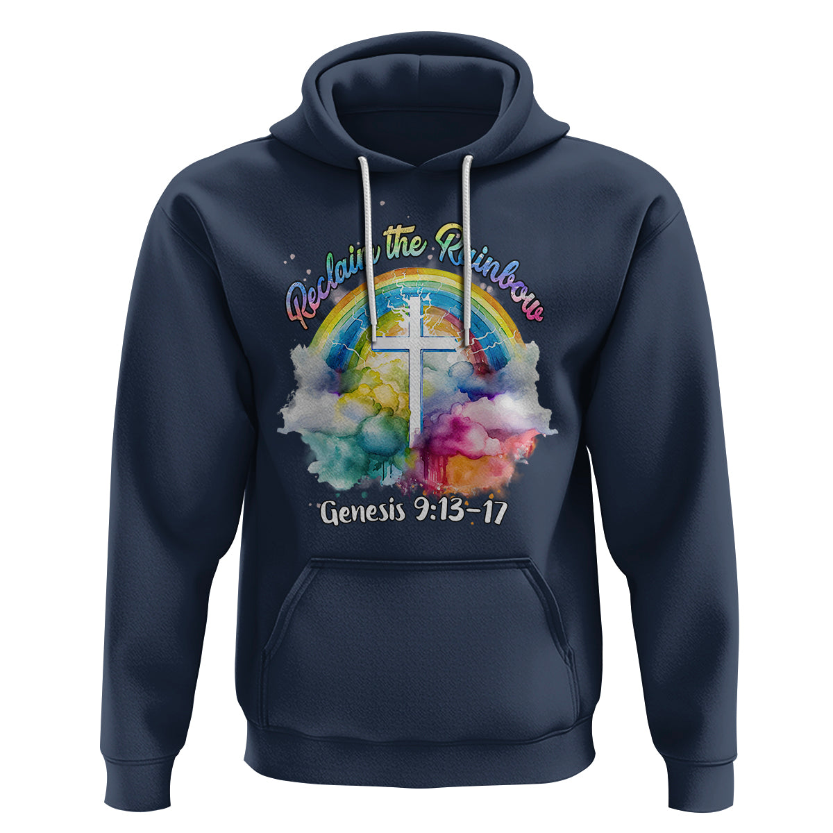 God's Promise Hoodie Reclaim The Rainbow Genesis 9:13-17 - Wonder Print Shop