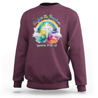 God's Promise Sweatshirt Reclaim The Rainbow Genesis 9:13-17 - Wonder Print Shop