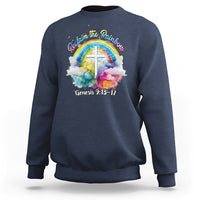 God's Promise Sweatshirt Reclaim The Rainbow Genesis 9:13-17 - Wonder Print Shop