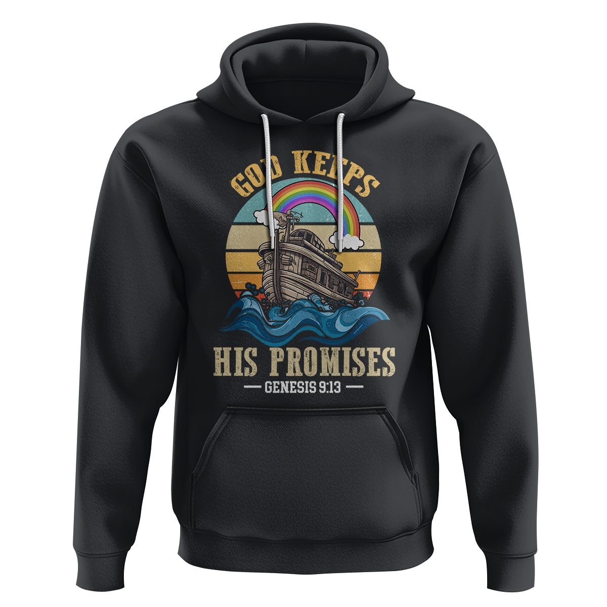 God's Promise Hoodie God Keeps His Promises Genesis 9:13 - Wonder Print Shop