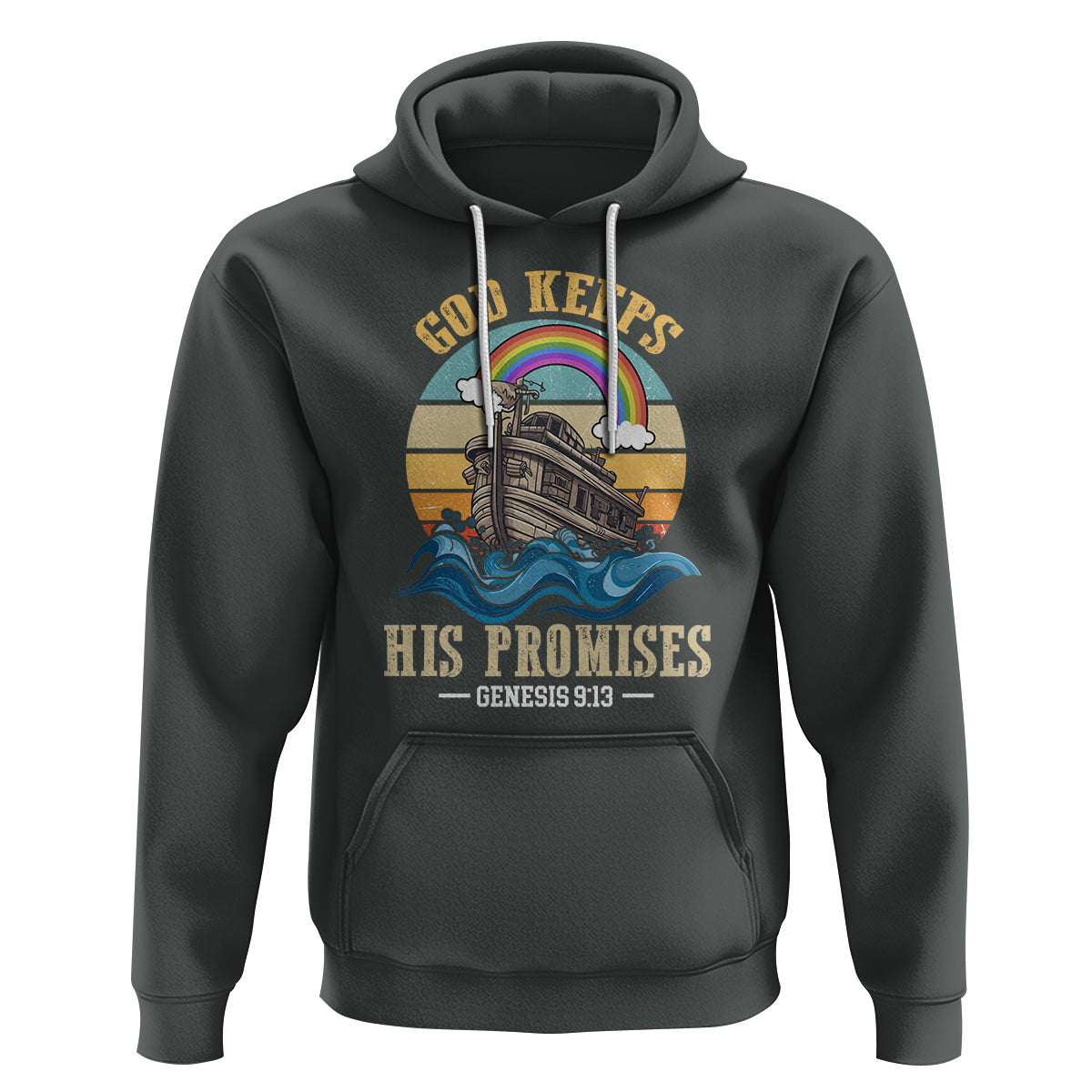 God's Promise Hoodie God Keeps His Promises Genesis 9:13 - Wonder Print Shop