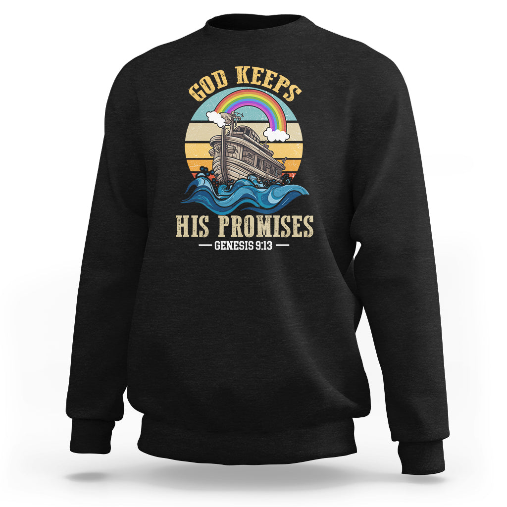 God's Promise Sweatshirt God Keeps His Promises Genesis 9:13 - Wonder Print Shop