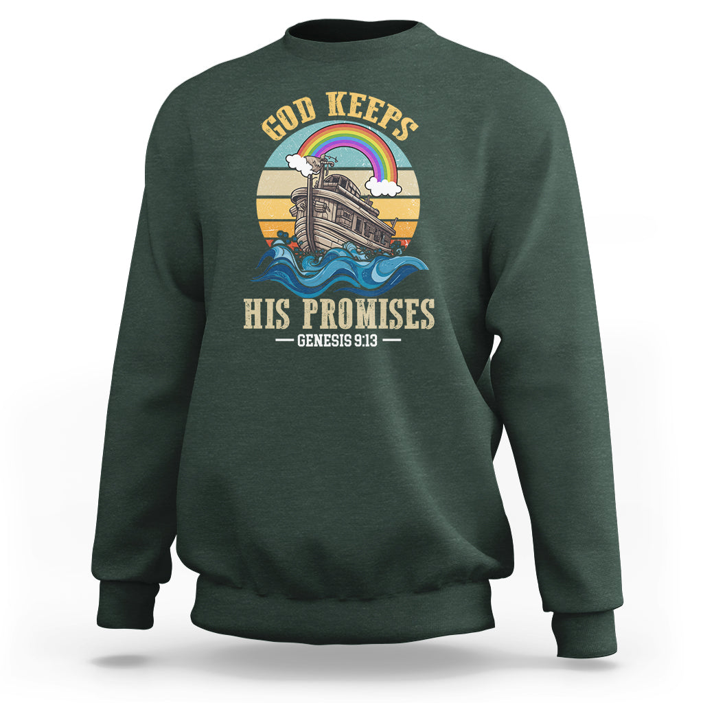 God's Promise Sweatshirt God Keeps His Promises Genesis 9:13 - Wonder Print Shop
