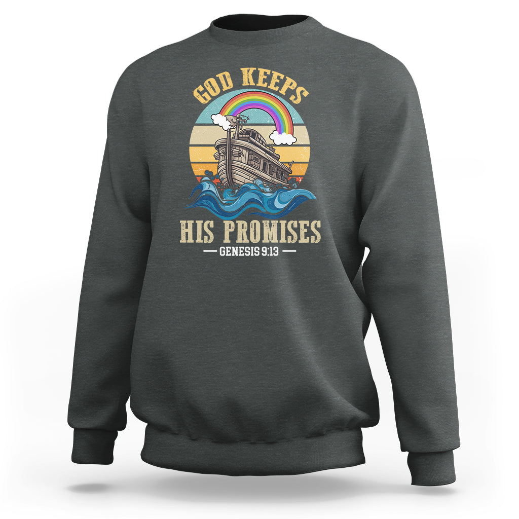God's Promise Sweatshirt God Keeps His Promises Genesis 9:13 - Wonder Print Shop