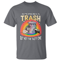 Sarcastic LGBT T Shirt Homophobia Is Trash Gay Pride Raccoon Opossum Ally - Wonder Print Shop