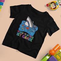 1st Grade T Shirt For Kid Ready To Attack 1st Grade Shark First Day of First Grade Kid T-Shirt, Shark Lover Shirt, Back To School Shirt, 1st Grade Boys - Wonder Print Shop