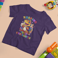 Cute Kindergarten Dinosaur T Shirt For Kid Roaring Into Kinder - Wonder Print Shop