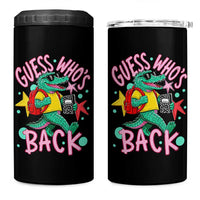 Funny Retro Alligator First Day of School 4 in 1 Can Cooler Tumbler Guess Who is Back Cute Kids Gift
