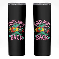 Funny Retro Alligator First Day of School Skinny Tumbler Guess Who is Back Cute Kids Gift
