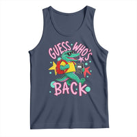 Funny Retro Alligator First Day of School Tank Top Guess Who is Back Cute Kids Gift