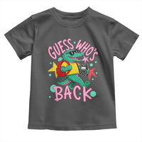 Funny Retro Alligator First Day of School Toddler T Shirt Guess Who is Back Cute Kids Gift