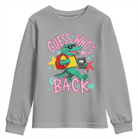 Funny Retro Alligator First Day of School Youth Sweatshirt Guess Who is Back Cute Kids Gift