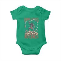 Funny Coffee Lover Fantasy Knight Graphic Baby Onesie Three Coffees No Lunch Work Humor Dark Fantasy Parody