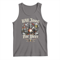 Funny Medieval Knight Drinking Humor Tank Top Will Joust For Beer Vintage Renaissance Faire