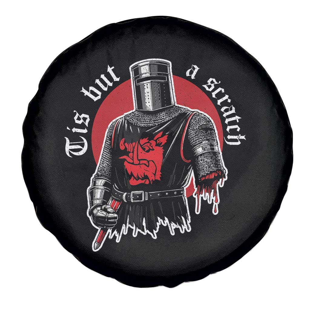 Funny One Arm Knight Medieval Spare Tire Cover Tis But A Scratch Classic Dark Humor Parody