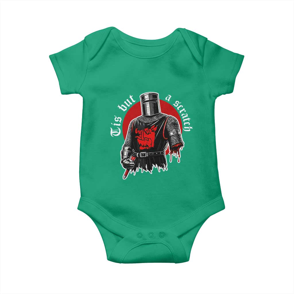 Funny One Arm Knight Medieval Baby Onesie Tis But A Scratch Classic Dark Humor Parody