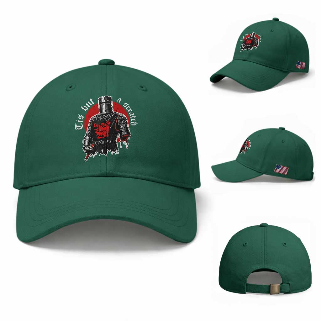 Funny One Arm Knight Medieval Baseball Cap Tis But A Scratch Classic Dark Humor Parody