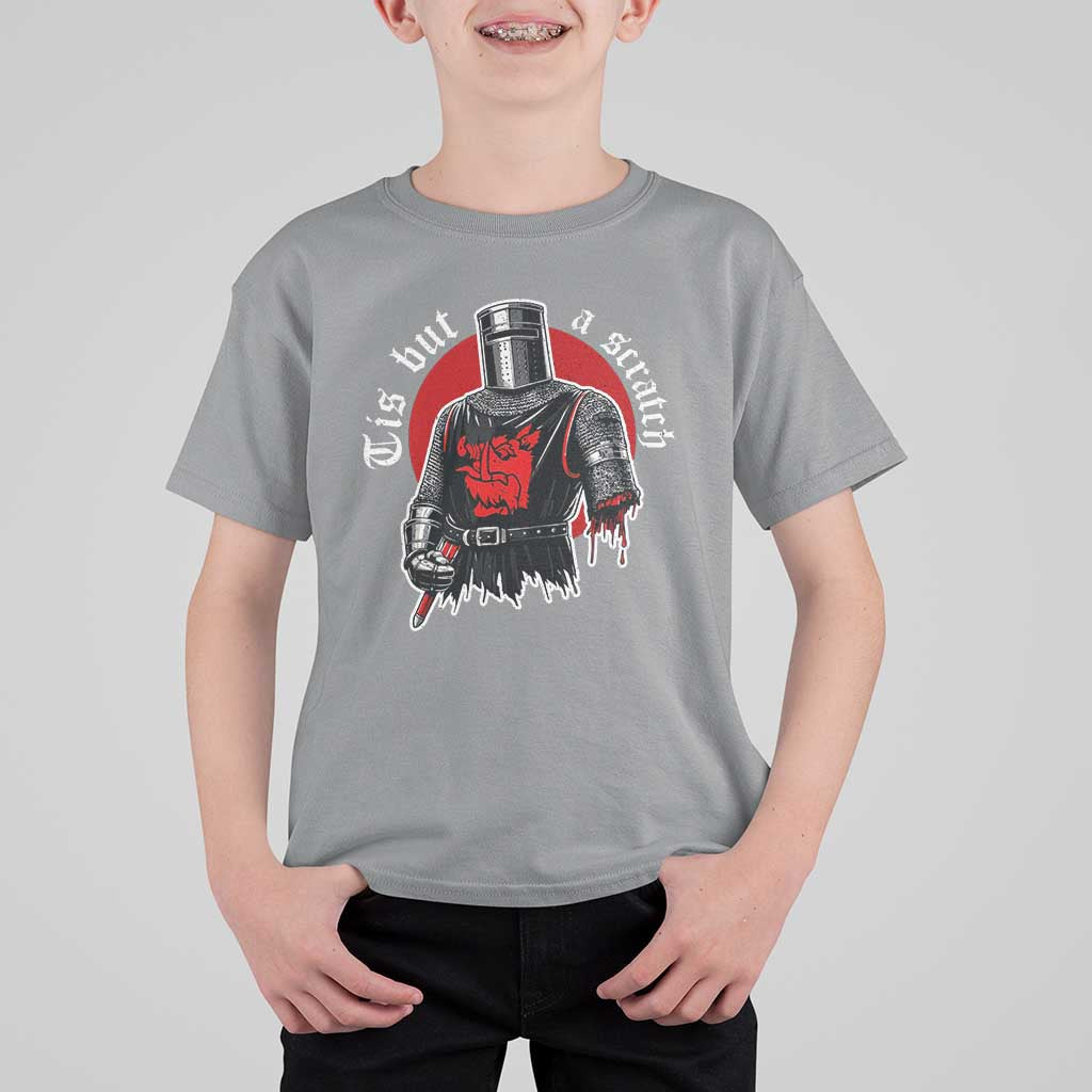 Funny One Arm Knight Medieval T Shirt For Kid Tis But A Scratch Classic Dark Humor Parody