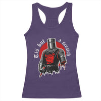Funny One Arm Knight Medieval Racerback Tank Top Tis But A Scratch Classic Dark Humor Parody
