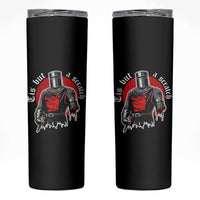 Funny One Arm Knight Medieval Skinny Tumbler Tis But A Scratch Classic Dark Humor Parody