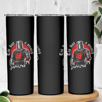 Funny One Arm Knight Medieval Skinny Tumbler Tis But A Scratch Classic Dark Humor Parody
