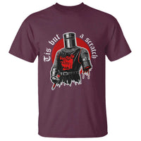 Funny One Arm Knight Medieval T Shirt Tis But A Scratch Classic Dark Humor Parody