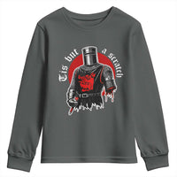 Funny One Arm Knight Medieval Youth Sweatshirt Tis But A Scratch Classic Dark Humor Parody
