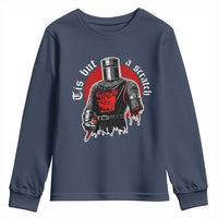 Funny One Arm Knight Medieval Youth Sweatshirt Tis But A Scratch Classic Dark Humor Parody