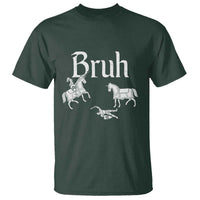 Funny Bruh Medieval Jousting Fallen Knight Graphic T Shirt Sarcastic Renaissance Faire Meme