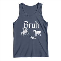 Funny Bruh Medieval Jousting Fallen Knight Graphic Tank Top Sarcastic Renaissance Faire Meme