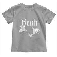 Funny Bruh Medieval Jousting Fallen Knight Graphic Toddler T Shirt Sarcastic Renaissance Faire Meme