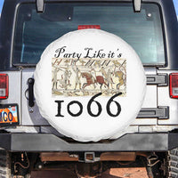 Funny Medieval Humor Battle of Hastings Spare Tire Cover Party Like Its 1066 Historic Bayeux Tapestry Graphic