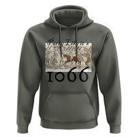 Funny Medieval Humor Battle of Hastings Hoodie Party Like Its 1066 Historic Bayeux Tapestry Graphic