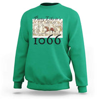 Funny Medieval Humor Battle of Hastings Sweatshirt Party Like Its 1066 Historic Bayeux Tapestry Graphic