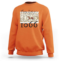 Funny Medieval Humor Battle of Hastings Sweatshirt Party Like Its 1066 Historic Bayeux Tapestry Graphic