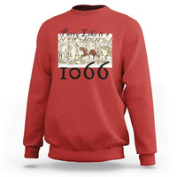 Funny Medieval Humor Battle of Hastings Sweatshirt Party Like Its 1066 Historic Bayeux Tapestry Graphic