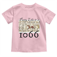 Funny Medieval Humor Battle of Hastings Toddler T Shirt Party Like Its 1066 Historic Bayeux Tapestry Graphic