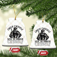 Funny Medieval Hip Hop Old English Parody Ceramic Ornament Check Thyself Lest Ye Wreck Thyself
