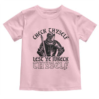 Funny Medieval Hip Hop Old English Parody Toddler T Shirt Check Thyself Lest Ye Wreck Thyself