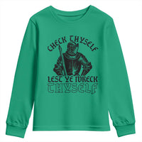 Funny Medieval Hip Hop Old English Parody Youth Sweatshirt Check Thyself Lest Ye Wreck Thyself