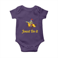 Funny Joust Do It Medieval Knight Horse Graphic Baby Onesie Jousting Renaissance Faire Parody