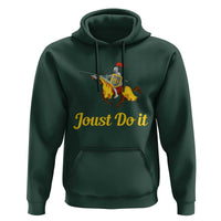 Funny Joust Do It Medieval Knight Horse Graphic Hoodie Jousting Renaissance Faire Parody