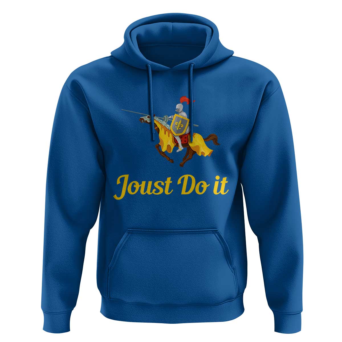 Funny Joust Do It Medieval Knight Horse Graphic Hoodie Jousting Renaissance Faire Parody