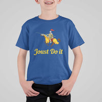 Funny Joust Do It Medieval Knight Horse Graphic T Shirt For Kid Jousting Renaissance Faire Parody