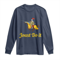 Funny Joust Do It Medieval Knight Horse Graphic Long Sleeve Shirt Jousting Renaissance Faire Parody
