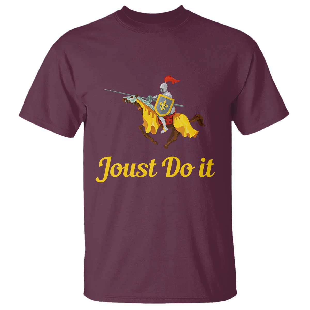 Funny Joust Do It Medieval Knight Horse Graphic T Shirt Jousting Renaissance Faire Parody