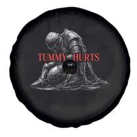 Funny Tummy Hurts Knight Graphic Spare Tire Cover Warrior Medieval Sarcastic Dark Fantasy Slumped Renaissance Meme