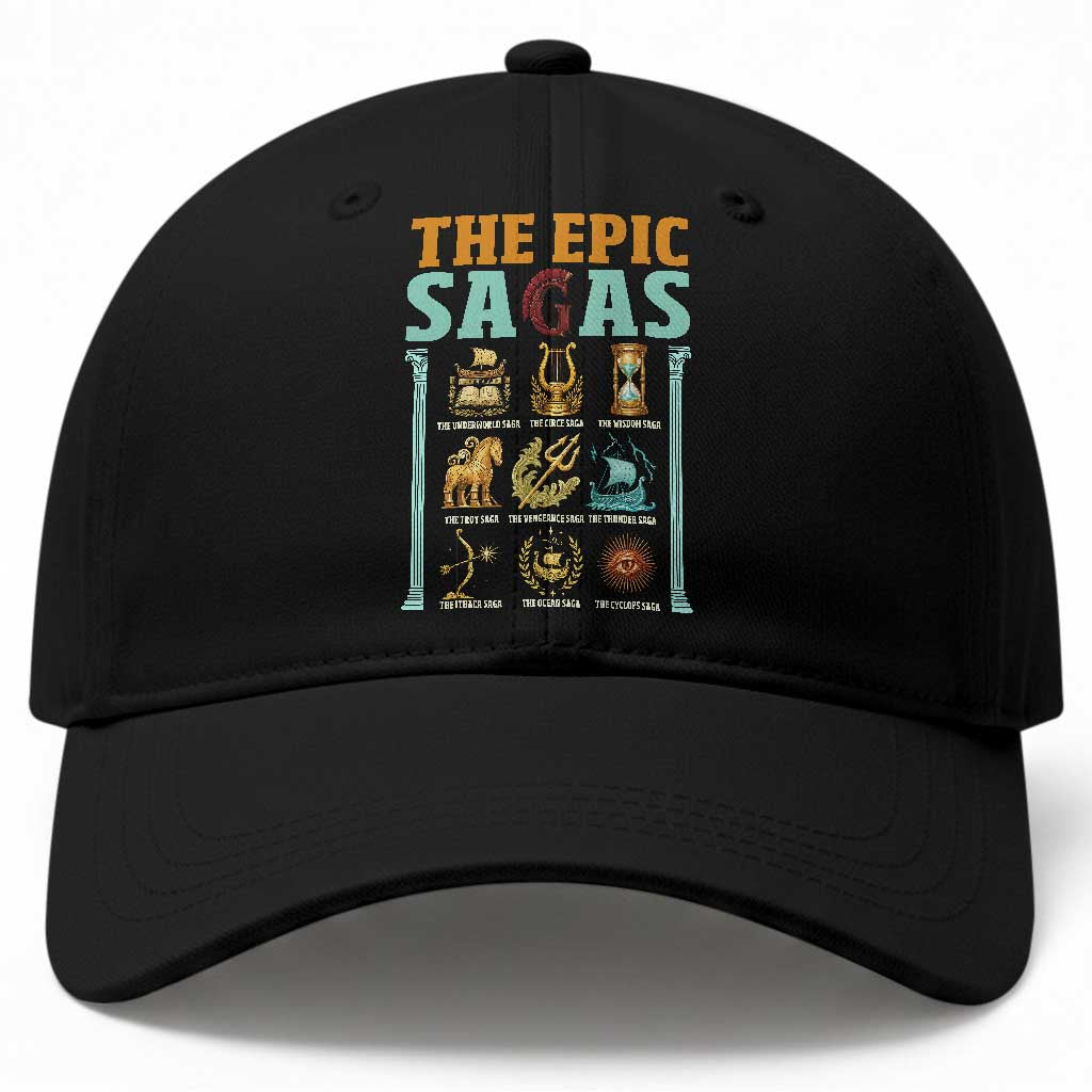 The Epic Sagas Ancient Greek Mythology Graphic Baseball Cap Odysseus Journey Odyssey History Lover Gift